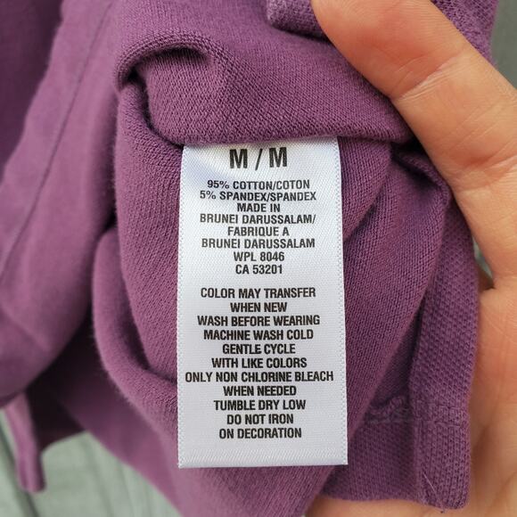 Aeropostale Purple Polo Shirt LIKE NEW Size Medium Collared Business Casual - Picture 7 of 10